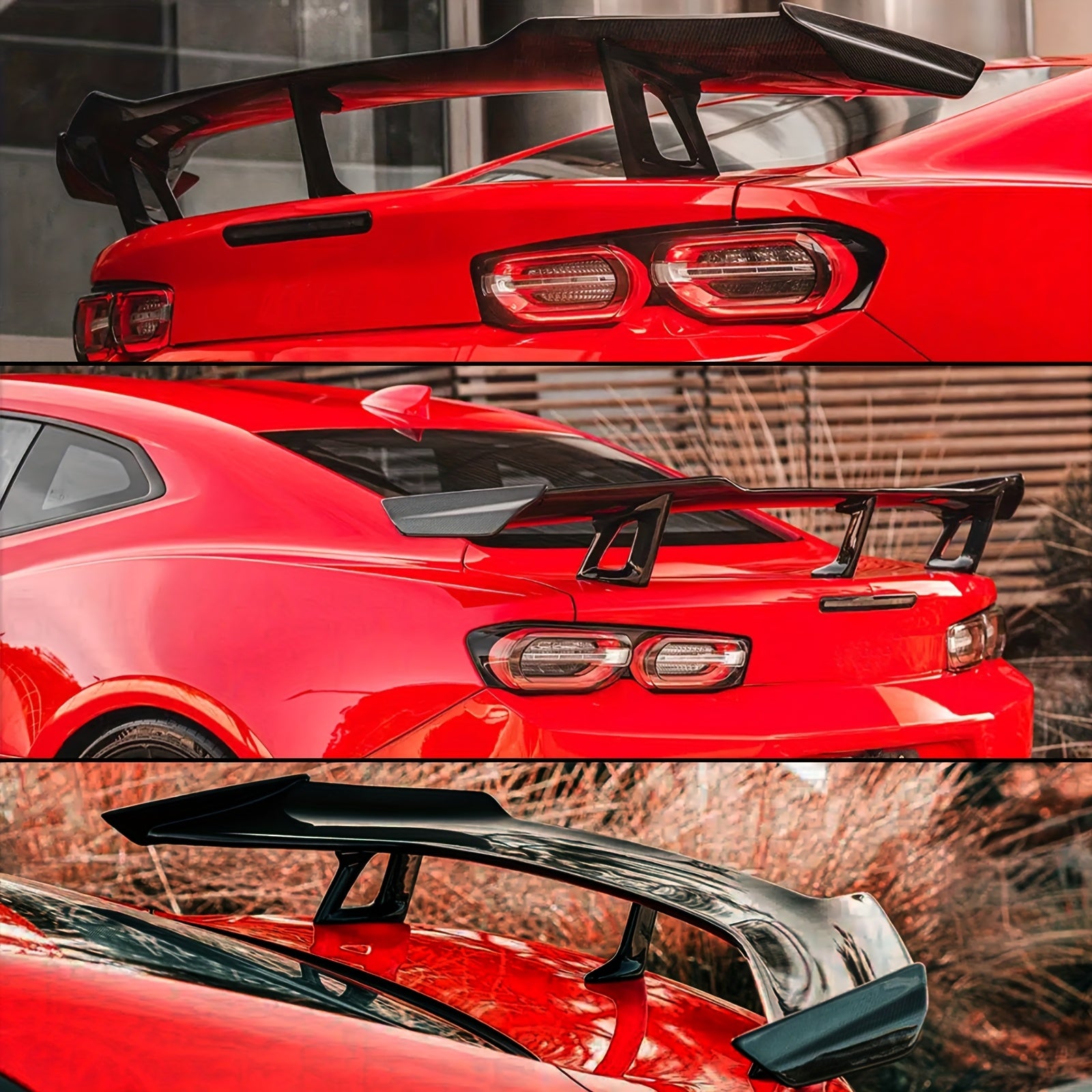 ZL1 1LE Style Rear Trunk Wing Spoiler Fit For Chevy For Camaro 2016-2022, Gloss Black