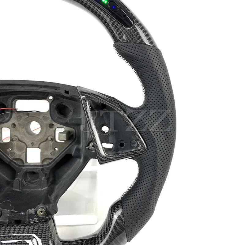 For Chevrolet Camaro 2014 2015 2016 2017 2018 2019 LED Display Carbon Fiber Steering Wheel