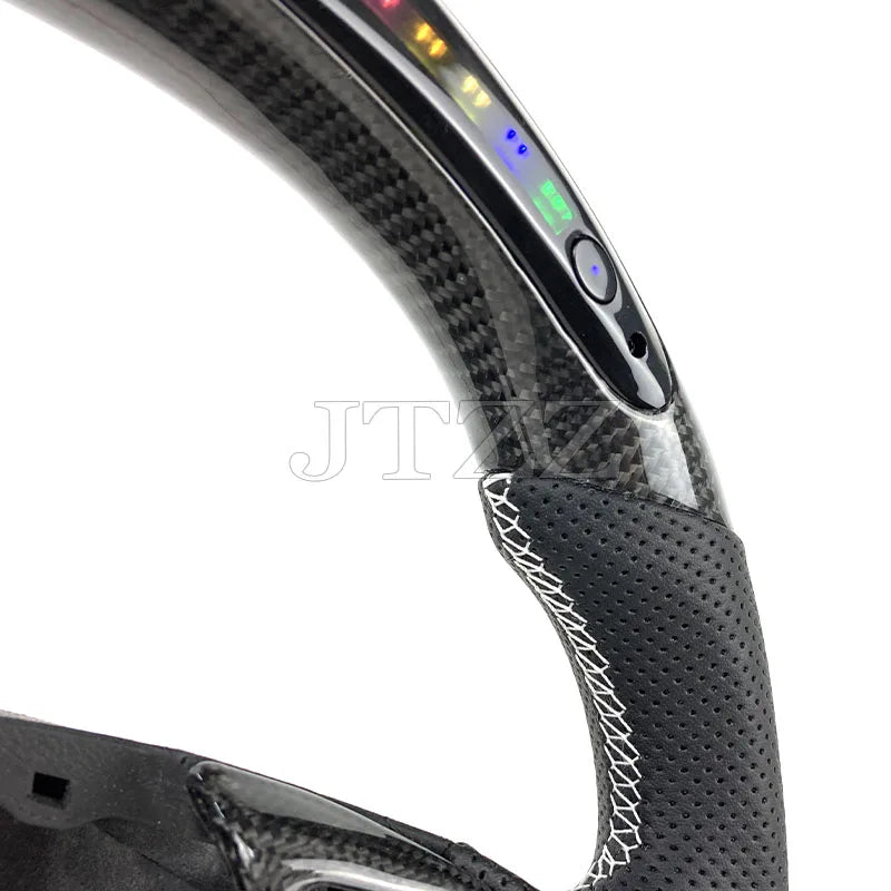 For Chevrolet Camaro 2014 2015 2016 2017 2018 2019 LED Display Carbon Fiber Steering Wheel