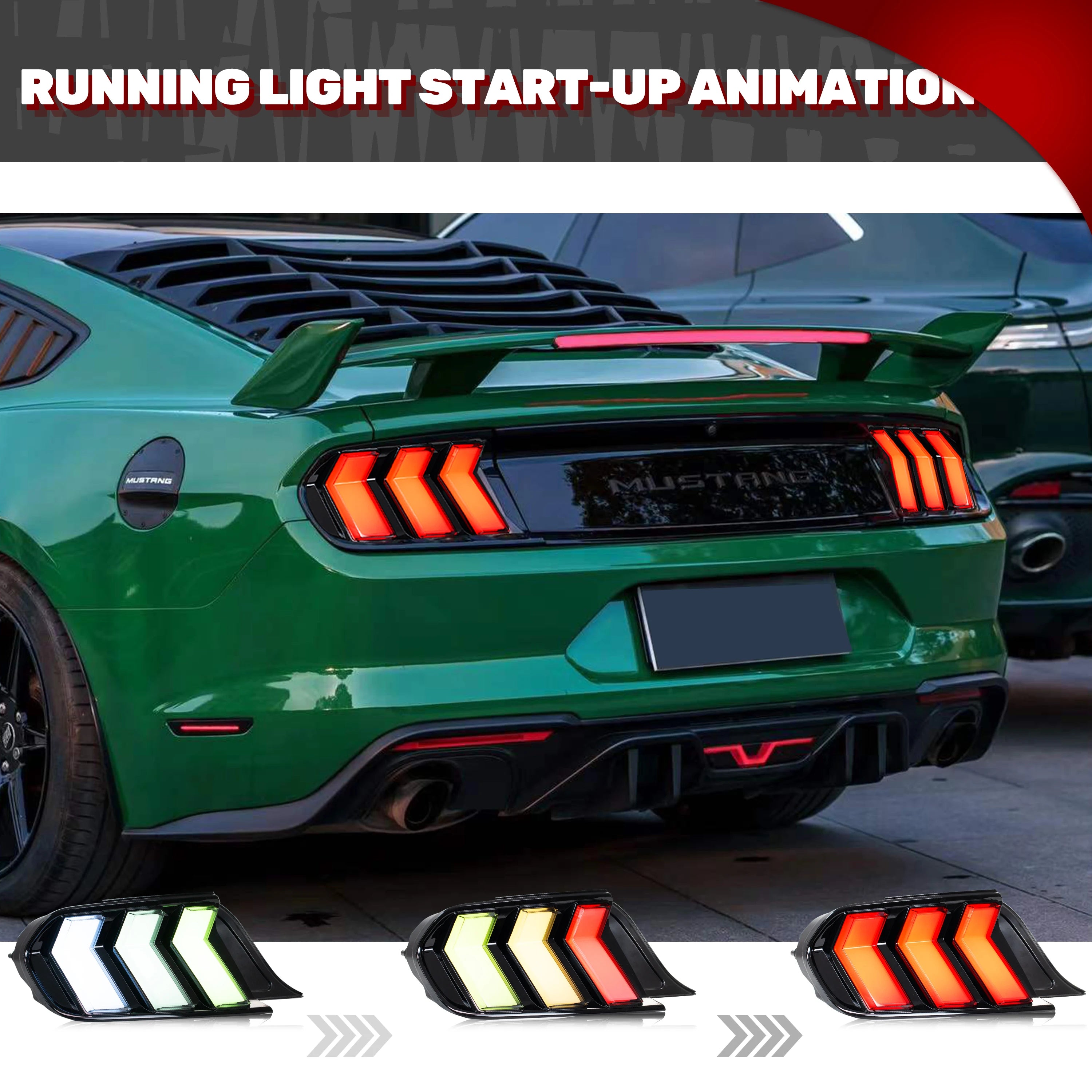 RGB Sequential Tail Lights - Mustang S550 (2015-2023)