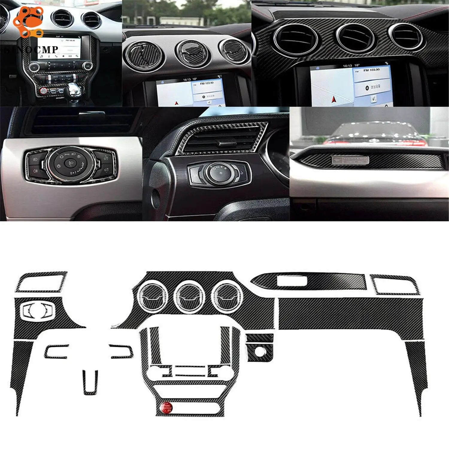Carbon Interior Update Kit - Mustang 2015-2019