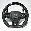 Carbon Fiber Steering Wheel for Dodge CHALLENGER Challenger Charger SCAT Car Sports Steering Wheel with LED