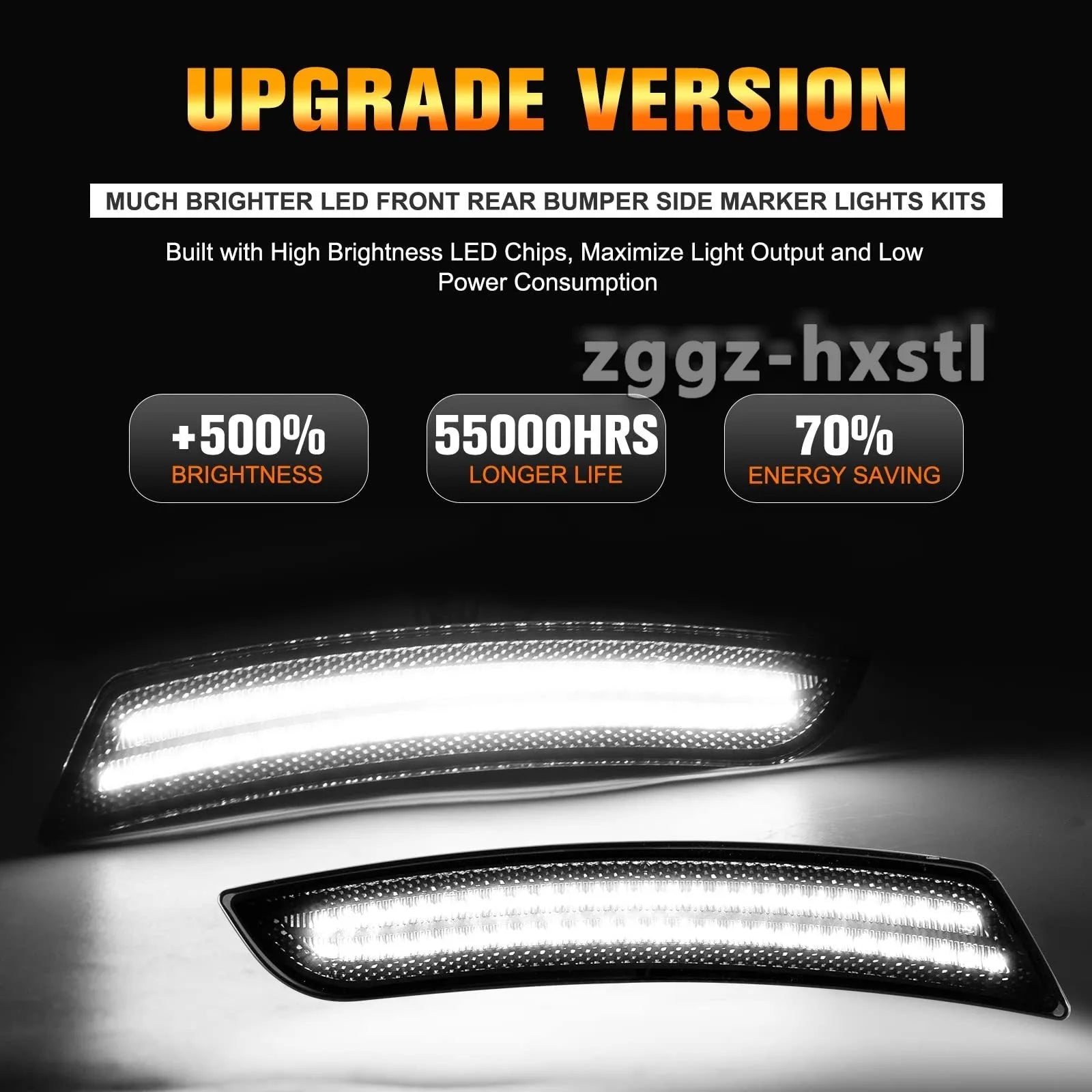 Front Rear Bumper LED Side Marker White For Chevrolet Camaro LS LT SS ZL1